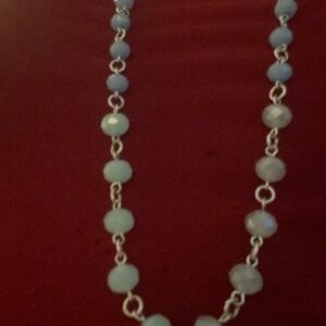 Elegant Blue Beaded Necklace